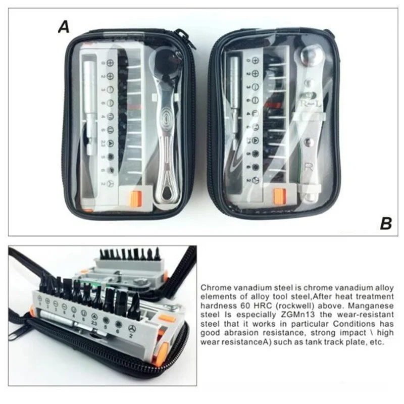 12 в 1 ручка мини трещотка Отвертка наборы трещотки набор инструментов гаечный