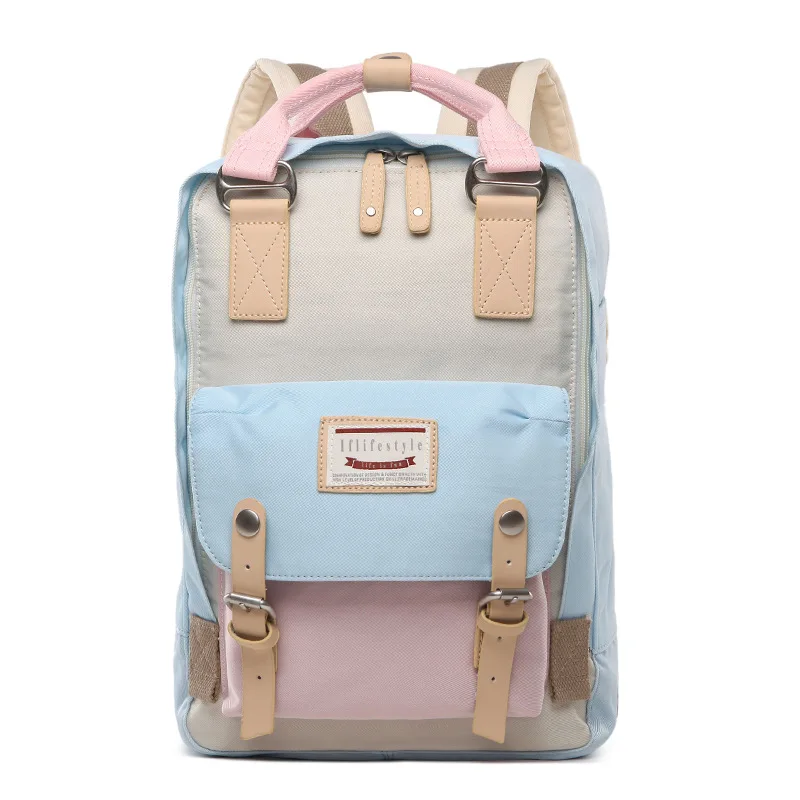 

Backpack doughnut Lin Xiaozhai backpack Korean women backpack 14 inch computer backpack