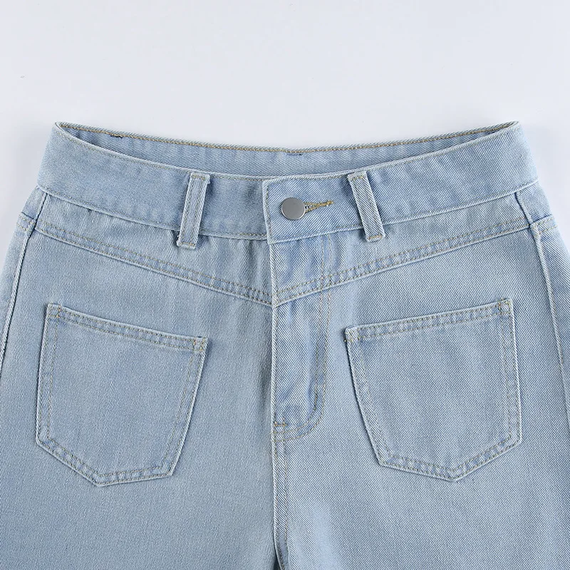 

DUOFAN Y2K Baggy Jeans Mom Jeans High Waist Wide Leg Vintage Streetwear Jeans for Women Loose Sexy Boyfriend Denim Jeans