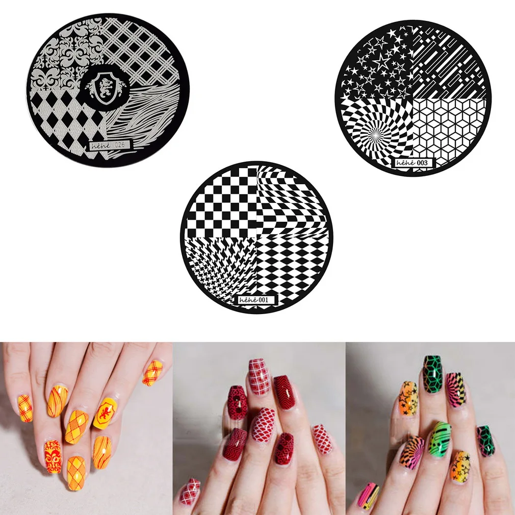 1 шт. модный DIY Художественный штамп с изображением для ногтей штамповочные