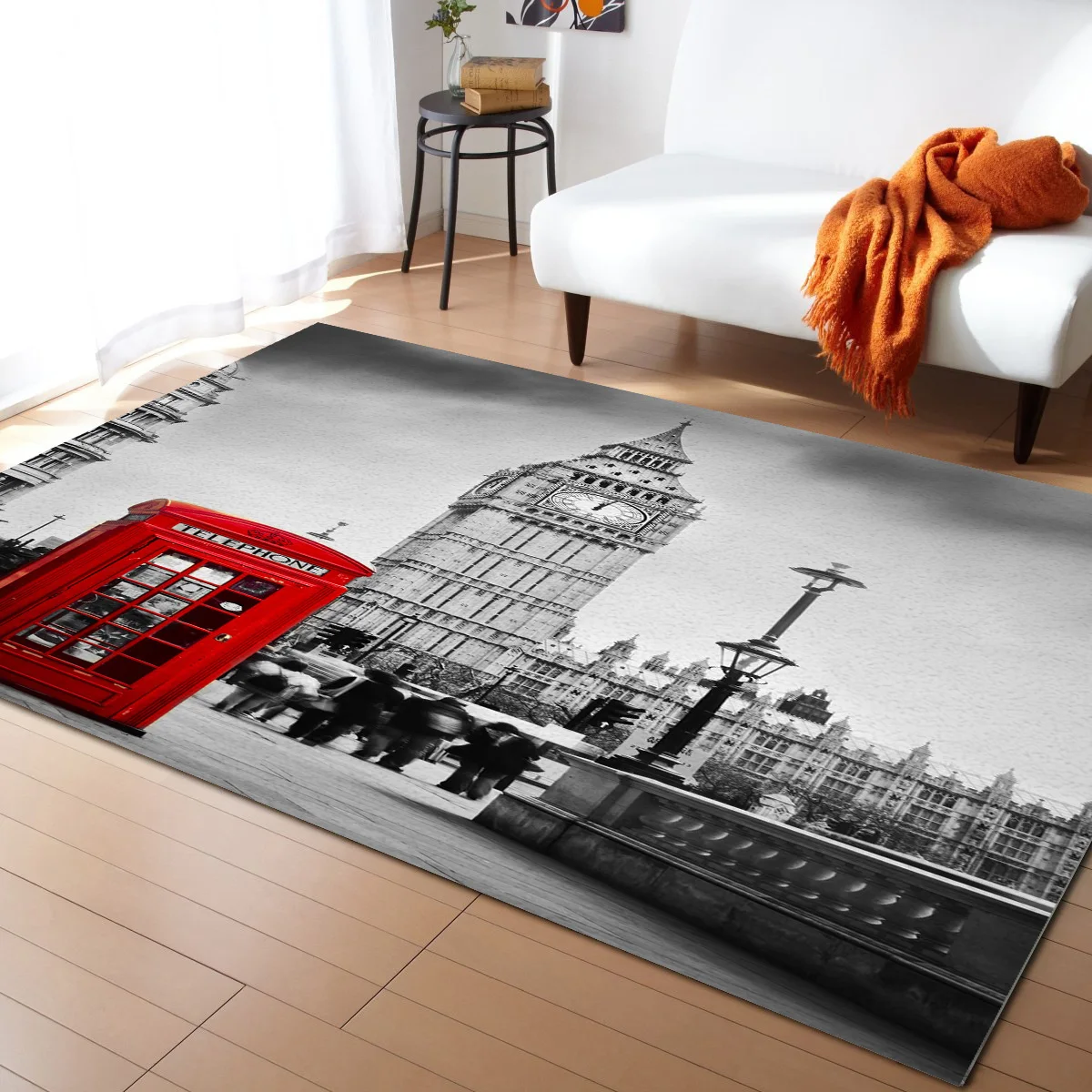 Ковры с изображением лондонской башни Великобритании Биг Бен для спальни