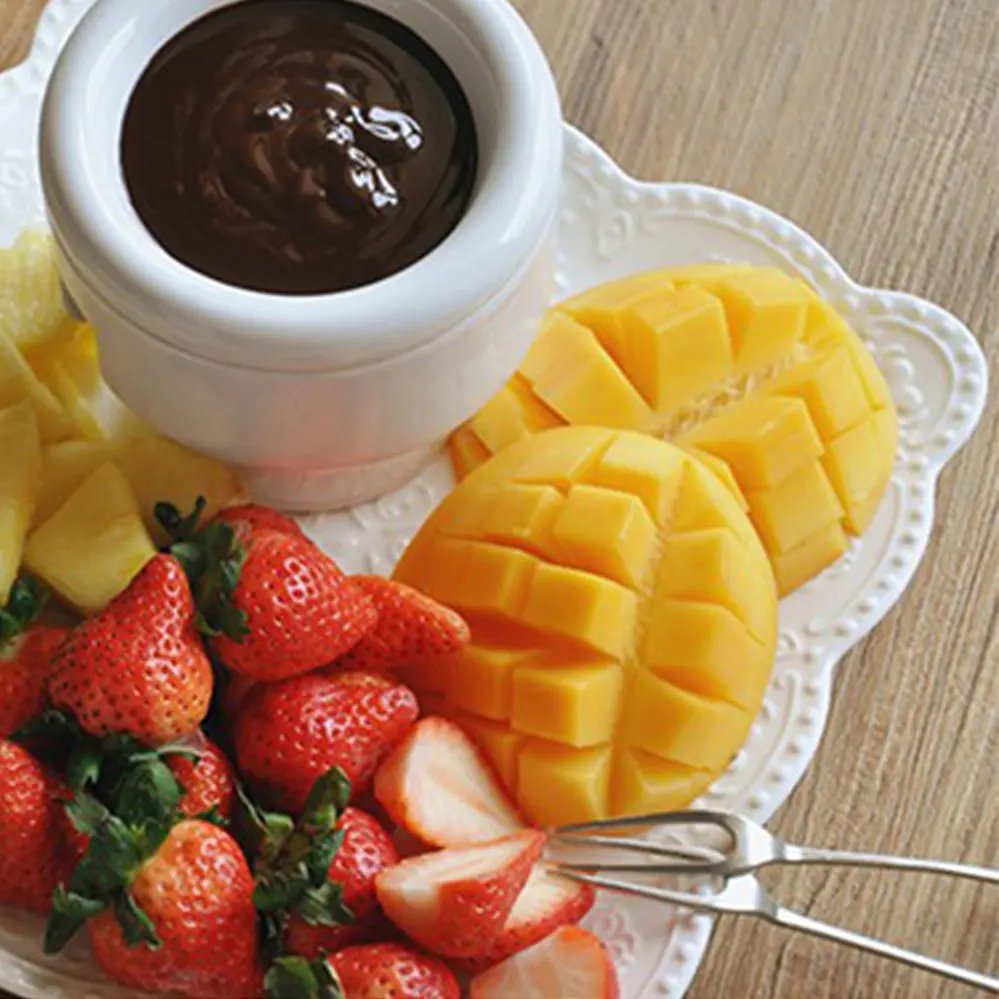 Лучший 6 шт./компл. Нержавеющая сталь вилка для шоколада горячий горшок вилки сыр