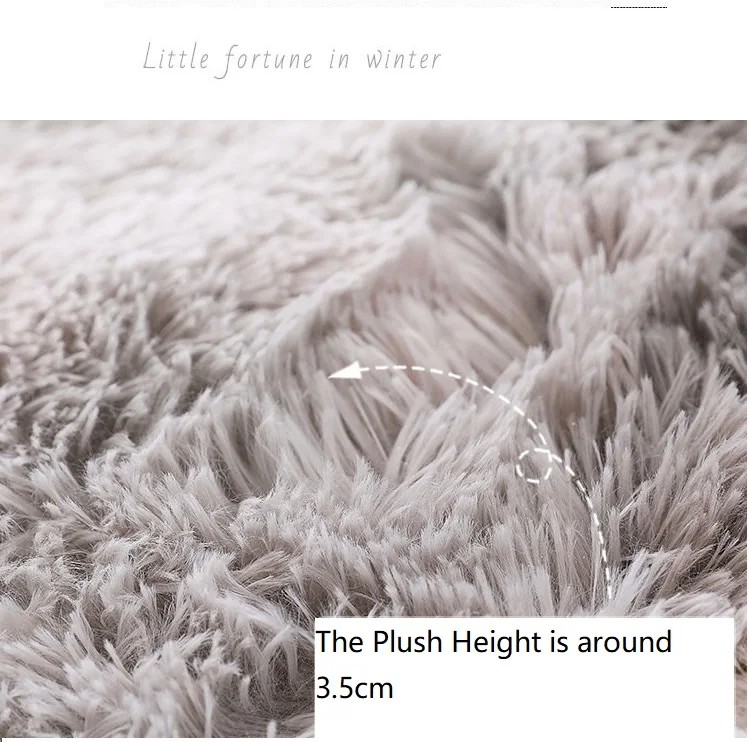 

Water Absorption Carpet Rugs Rainbow Carpet Tie Dyeing Plush Soft Carpets for Living Room Anti-slip Floor Mats Bedroom