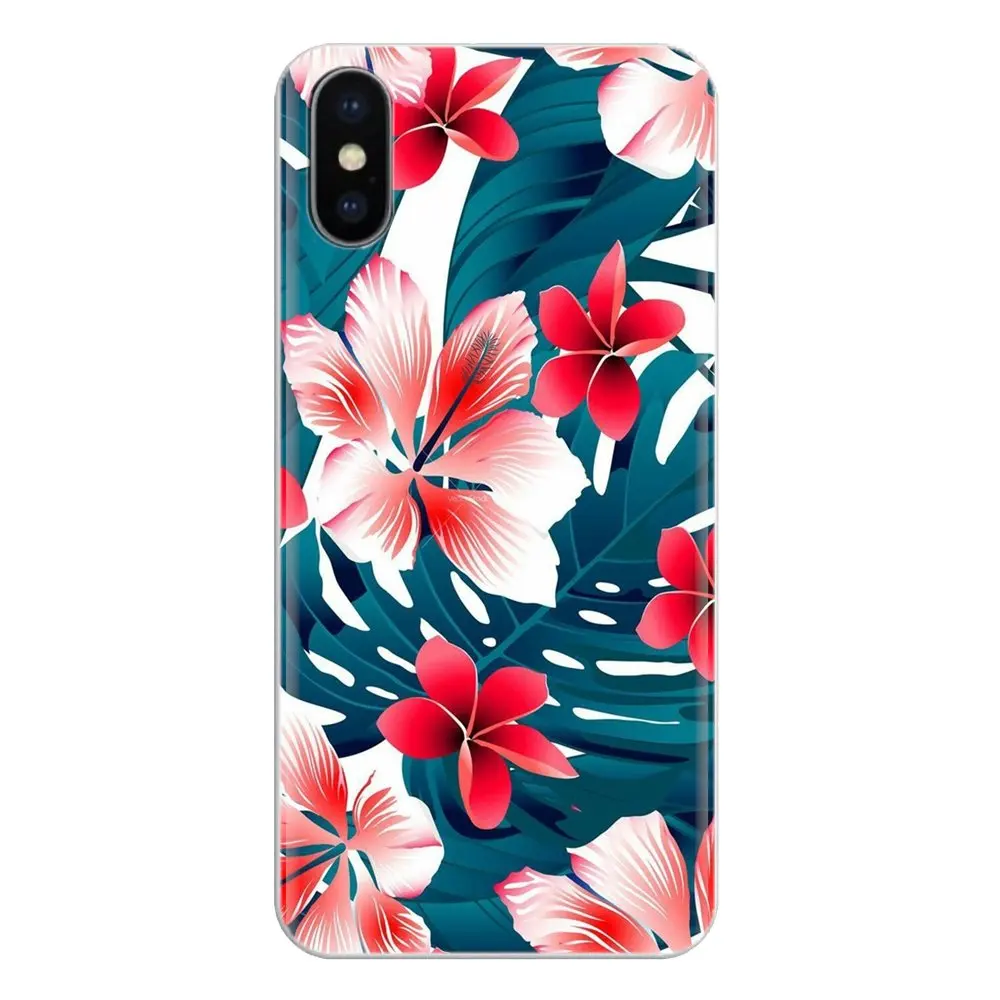 Тропические листья цветок мята перо для iPod Touch Apple iPhone 11 Pro 4 4S 5 5S SE 5C 6 6S 7 8 X XR XS Plus Max