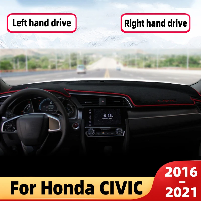 Аксессуары для Honda civic 10 поколения крышка приборной панели автомобиля коврик