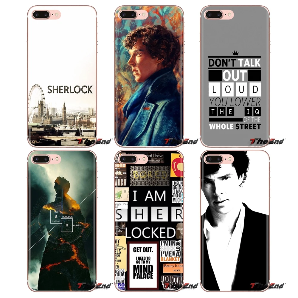 For Huawei Honor 7X V10 6C V9 6A Play 9 Mate 10 Pro Y7 Y5 P8 P10 Lite Plus GR5 2017 Sherlock Holmes Soft Transparent Case Covers |