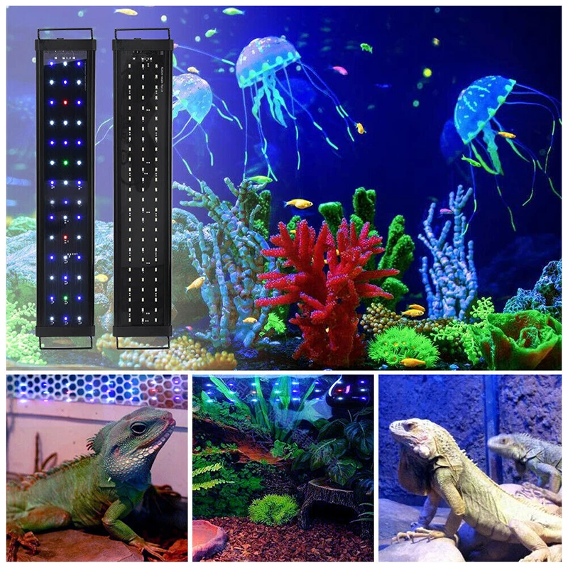 

Aquarium Light Marine Coral Lighting Dimming Timer Multi-Color Full Spectrum Freshwater Fish Tank Plant Lamp