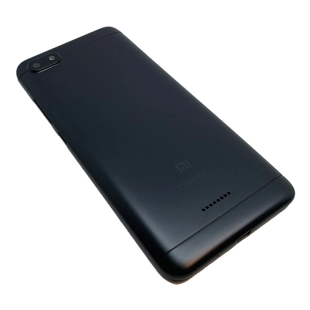 Новинка для Xiaomi Redmi 6 6A батарея задняя панель Корпус пластиковая настоящая панель+ объектив камеры+ боковые ключи запасные части