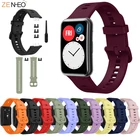 Силиконовый сменный ремешок для часов Huawei, спортивный умный водонепроницаемый ремешок для наручных часов, браслет, Аксессуары Для Huawei Fit