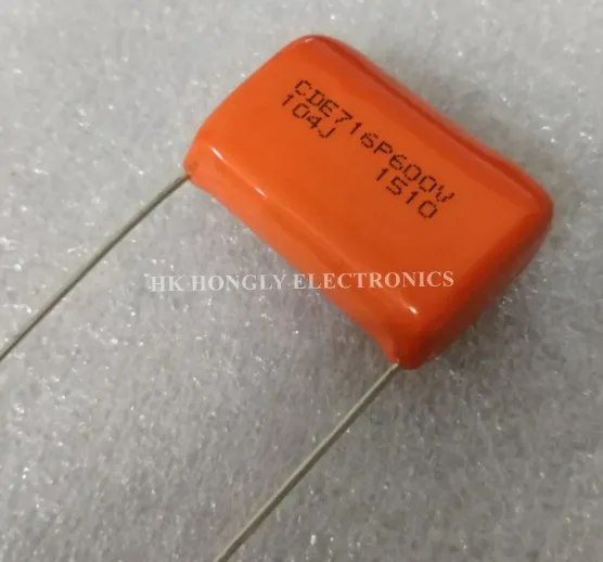 Конденсатор пленочный CDE716P600V 472J 103J 393J 104J CDE 716P 600V 5% мкФ 0 0047 01 039 P = 12 мм 17 25 5 шт. -