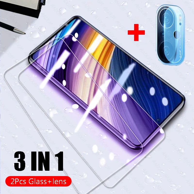 

Закаленное стекло для Poco F3 F2 Pro X3 NFC M3 полное покрытие, Защита экрана для Xiaomi POCO X3 NFC F3 F2 Pro M3, стеклянная пленка для экрана
