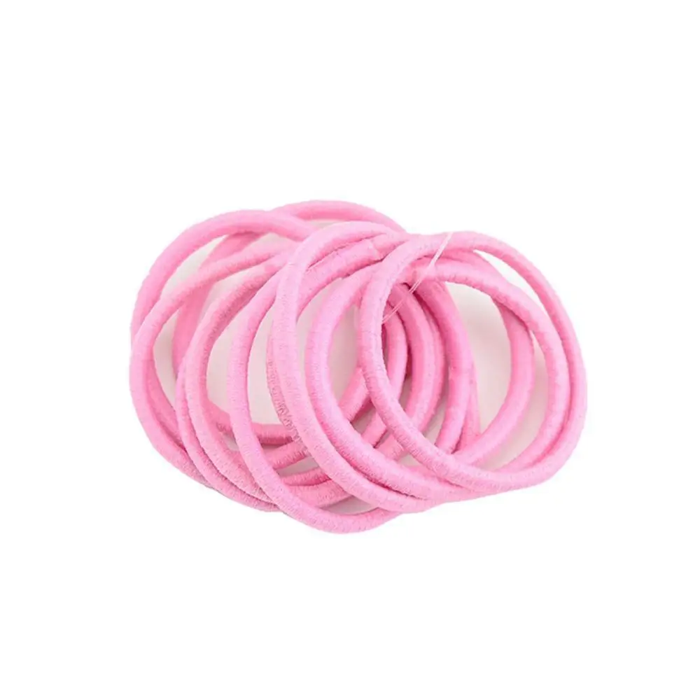 Pink 20 шт./пакет Сертифицированные продукты Новинка 4,5 см держатель для волос резинки для волос Эластичные аксессуары женский галстук-резинка для девочек - Цвет: Pink