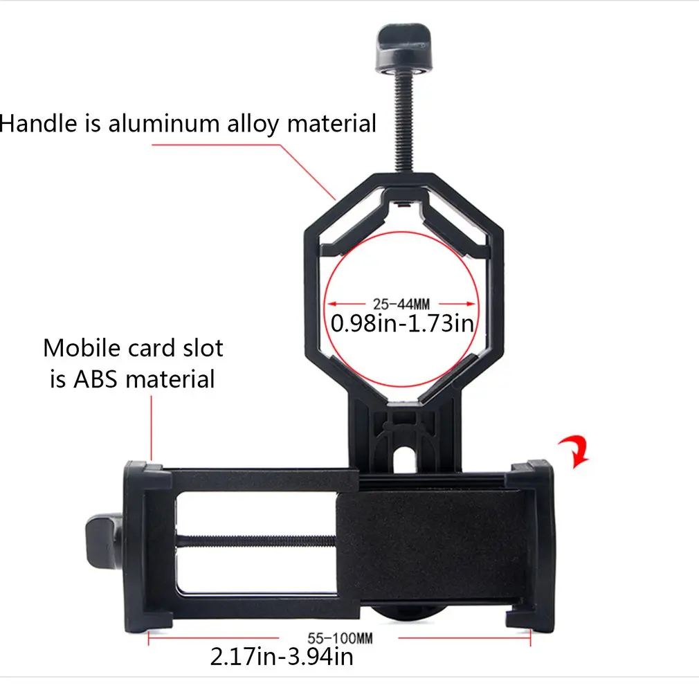 

Cell Phone Adjustable Adapter Mount Microscope Spotting Scope Telescope Clip Bracket Mobile Phone Holder drop shipping
