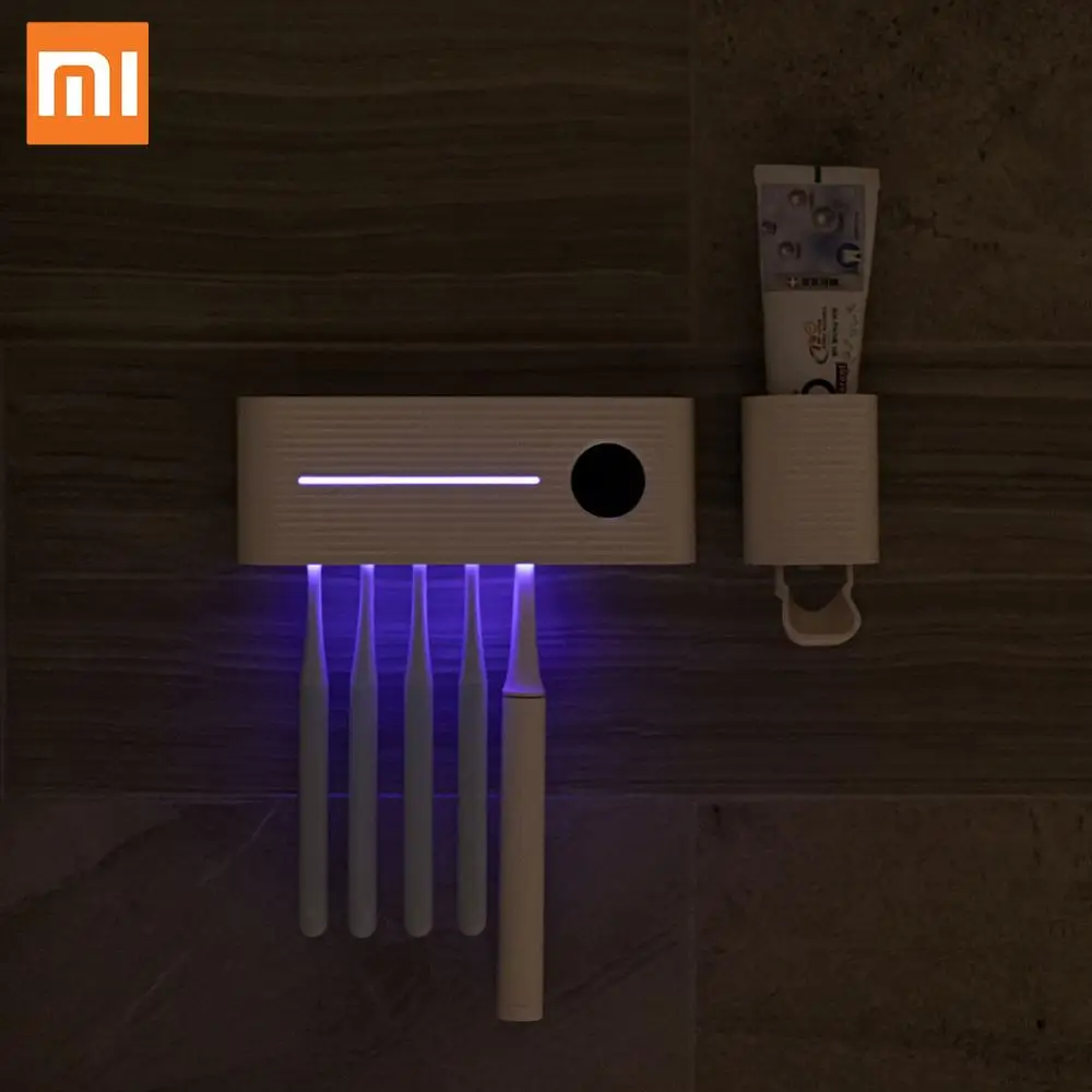 Держатель для зубной щетки Xiaomi автоматический стерилизатор бактериальных