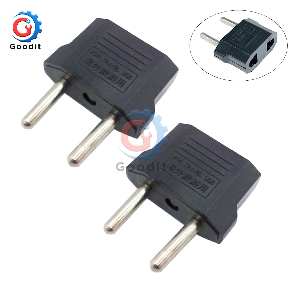 2 шт. универсальная штепсельная вилка США в ЕС евро Европу дорожный настенный