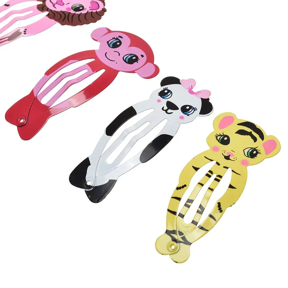 Заколки для волос 6 шт./компл. заколки девочек в виде животных слона тигра зайца