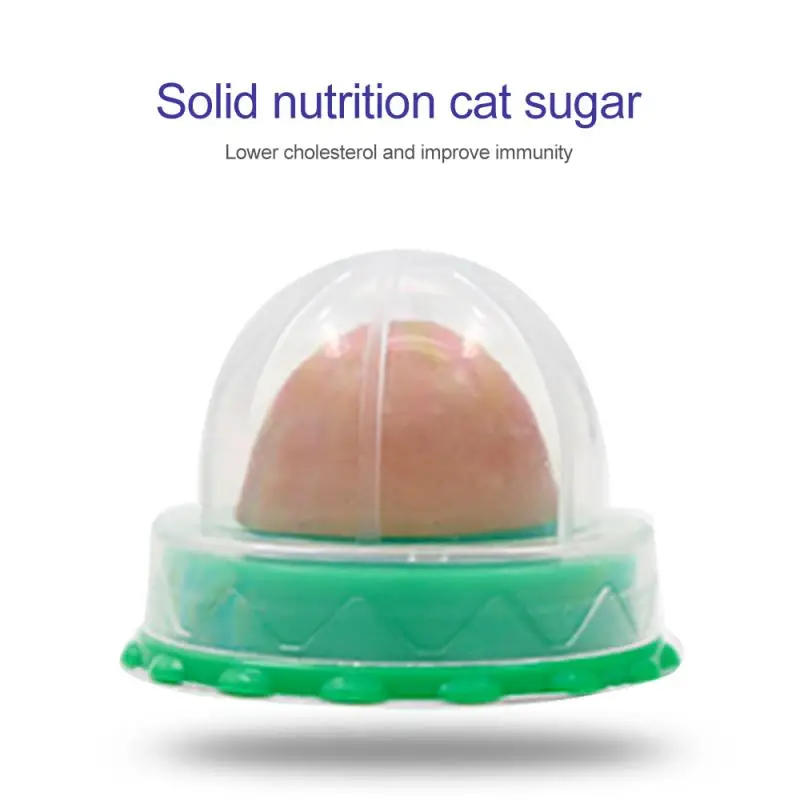 

1PC Cat Catnip Toy Cat Ball Snacks Candy Natural Cat Treats Kitten Lickable Catnip Candy Ball Interactive Nutrition Energy Ball