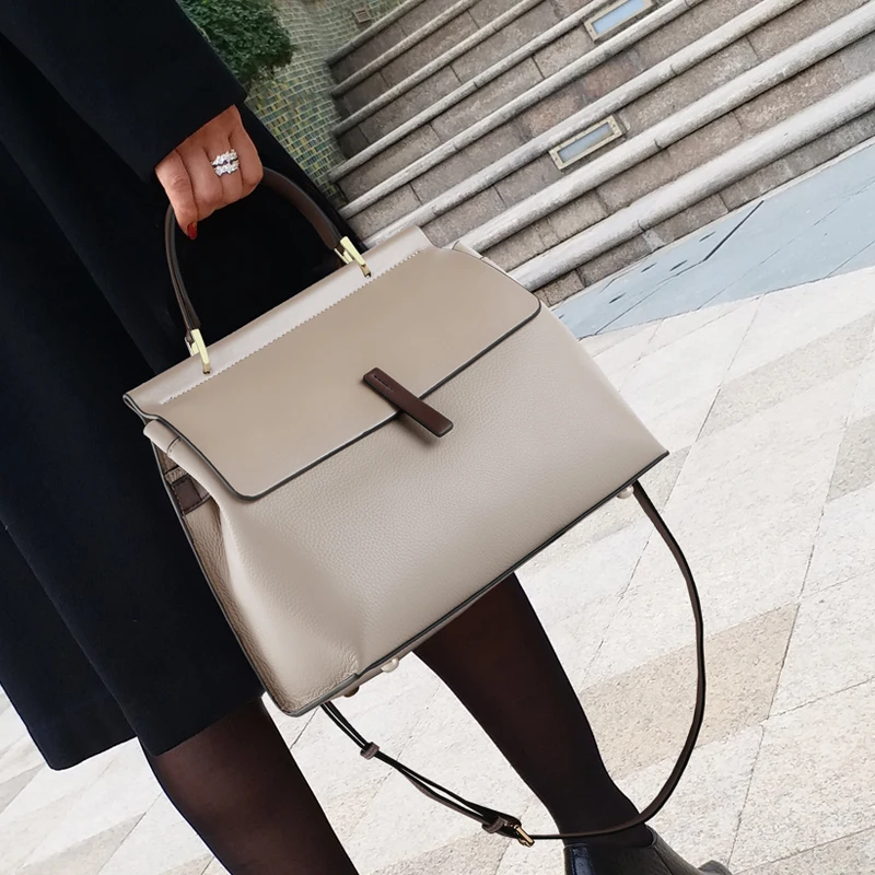 

Сумка из натуральной воловьей кожи, новинка 2021, Женский мессенджер большой вместимости, сумка на одно плечо, кошельки и сумочки, роскошный д...