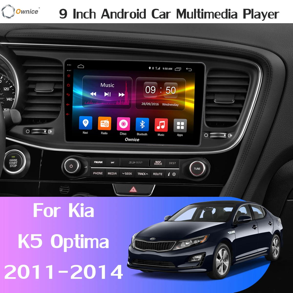 360°4×камера 4G LTE Android 9,0 4G+ 64G 8Core SPDIF DSP CarPlay автомобильный мультимедийный плеер gps радио для Kia K5 Optima 2011