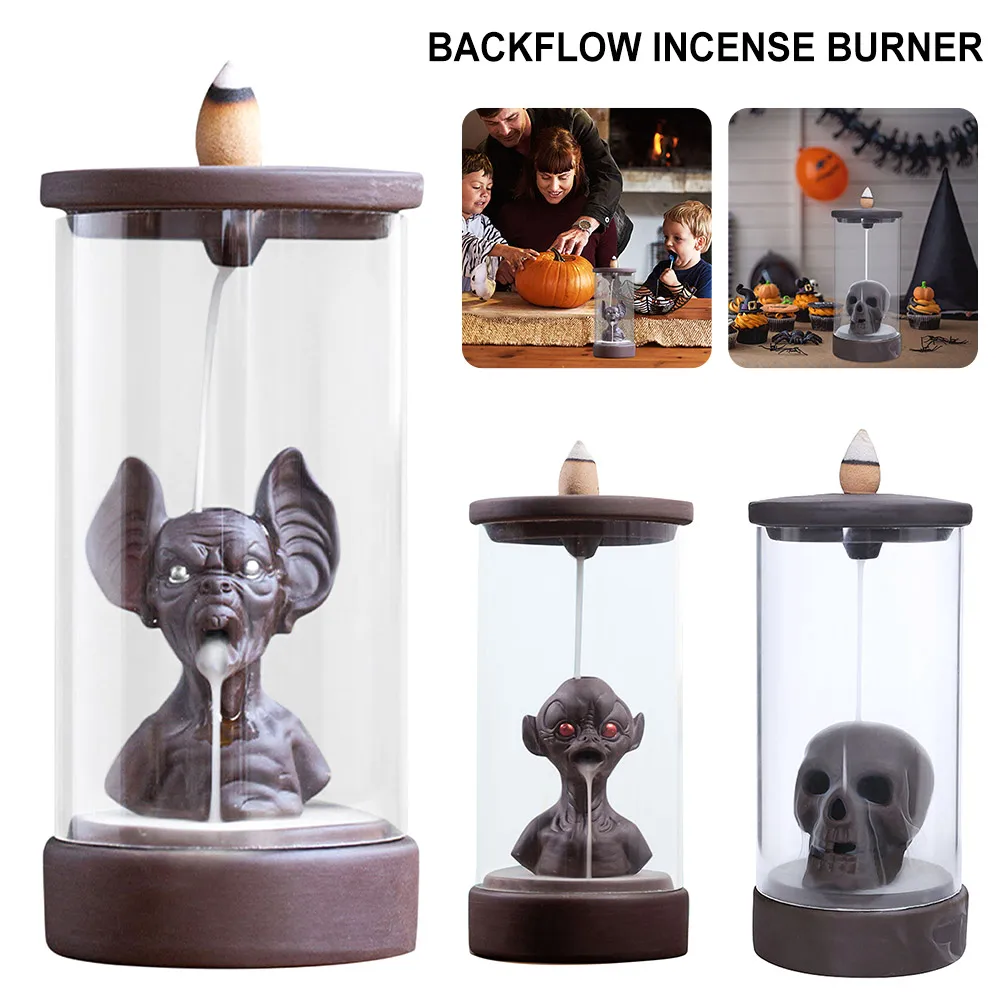 

With 10Cones Free Gift Waterfall Incense Burner Ceramic Incense Holder,Option for Mixed Incense Cones (Burner Size L and Size M)