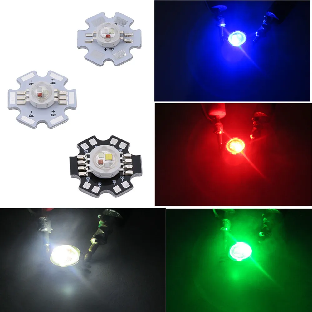 1 Вт 3 Вт RGB RGBW Led 4 штифта 6 штифтов 8 штифтов высокомощный светодиодный светильник для DIY светильник ing