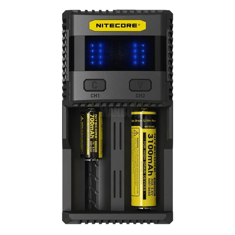 Зарядное устройство NITECORE SC2 + 2*3200 мАч 18650 литий ионных перезаряжаемых батарей|battery