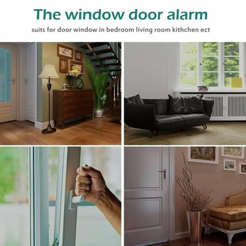 

Wireless Home Magnetic Door Motion Detector Sensor System Security Burglar Alarm G9N7