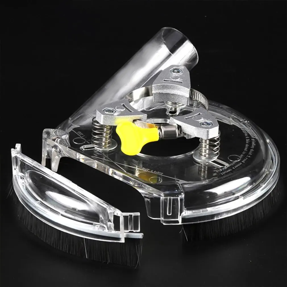 

Angle Grinder Dust Transparent Cover Shroud Kit Dry Grinding Cover Clear 80-125mm Power Tool Accessories Clear Vacuum Dust Cover