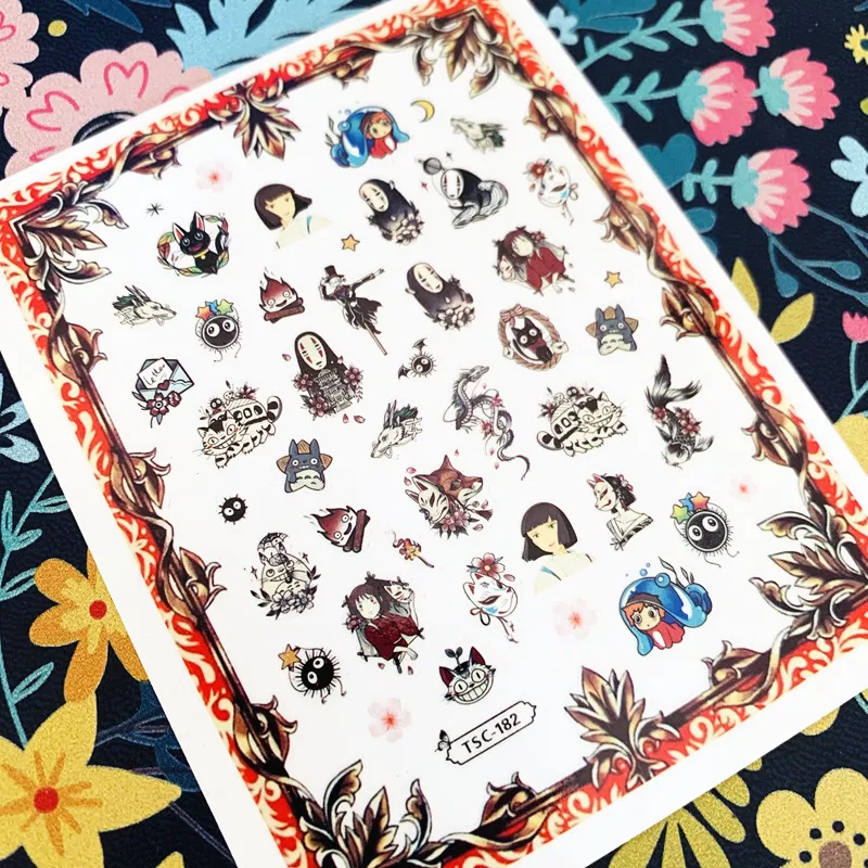 Newest TSC-182 Anime in Japan sereis 3d nail art sticker decal stamping export japan designs rhinestones decorations | Красота и