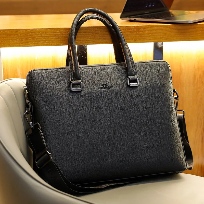 New Designer Men Briefcase Leather Men Bags Business Men Messenger Bags Luxury Brand Male Briefcases laptop bags for men