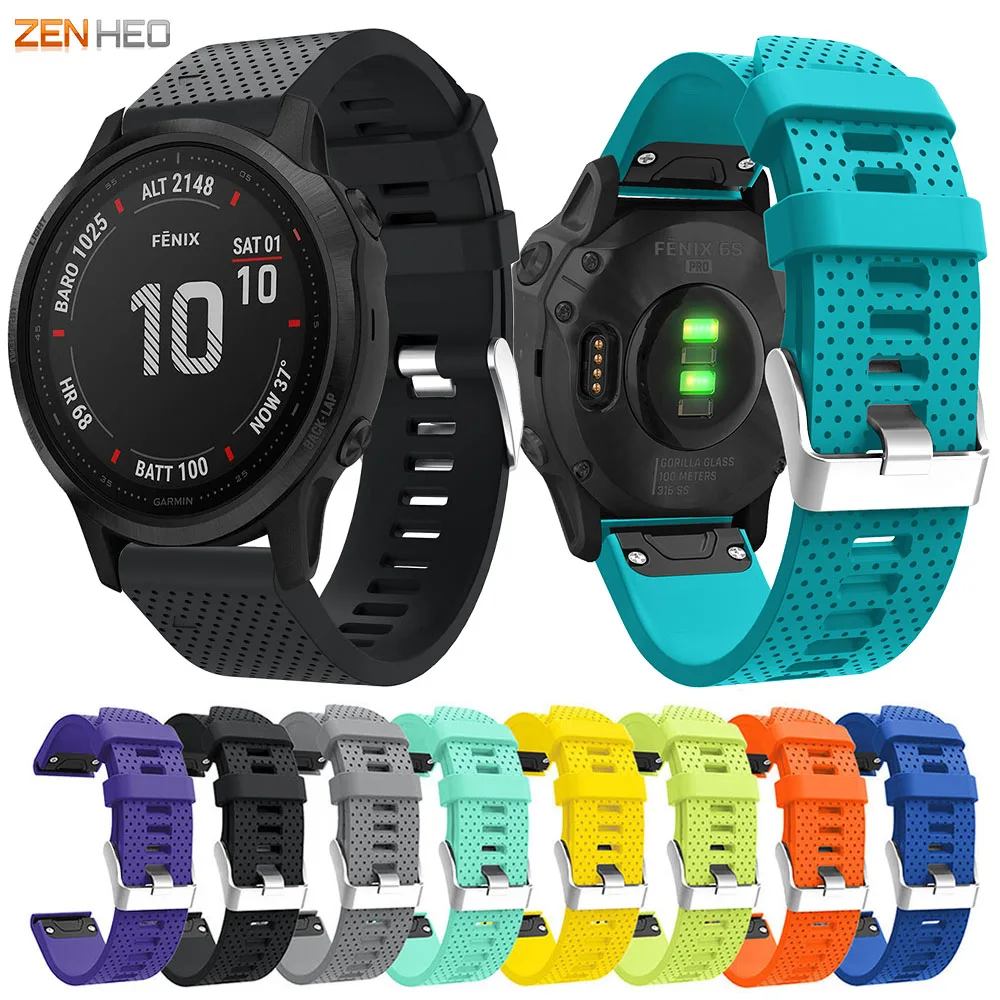 

20mm Silicone Watchband for Garmin Fenix 5S/5S Plus Quick Release Easy Fit Bracelet Strap for Garmin Fenix 6S/6S Pro Watch Band