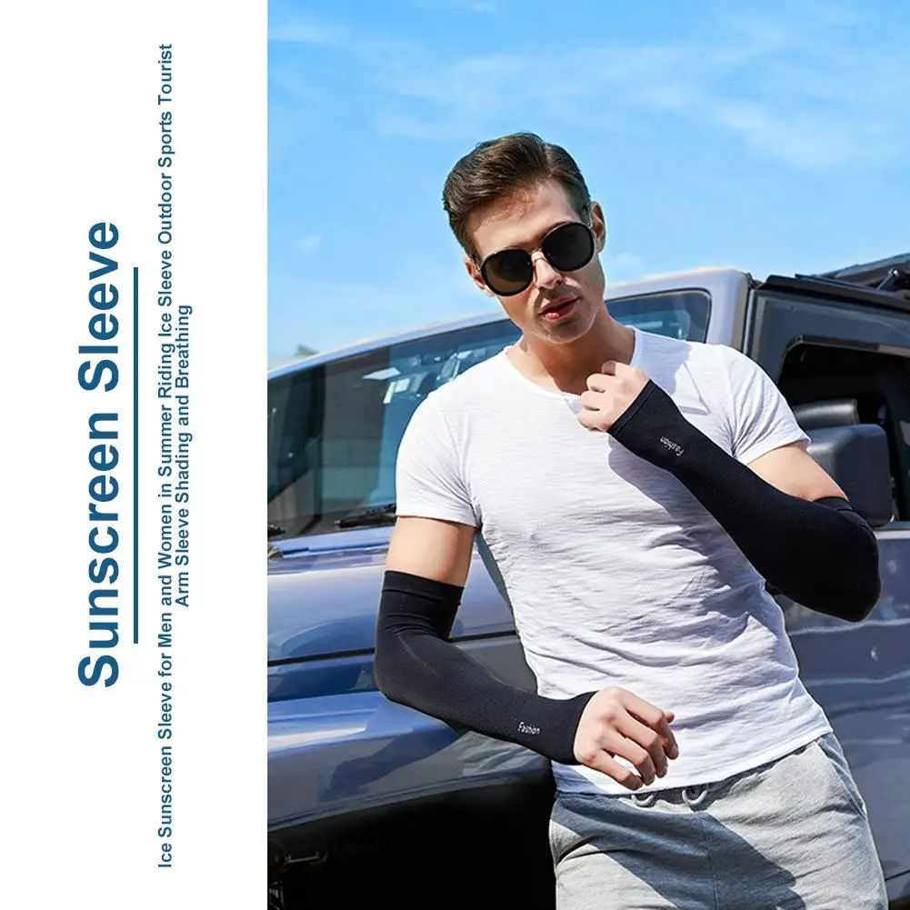 

Cycling Sport Ice Silk Arm Cuff Men Women Breathable Anti-sunburn Comfortable Outdoor Sunshade Sleeve Sportswear Supplies