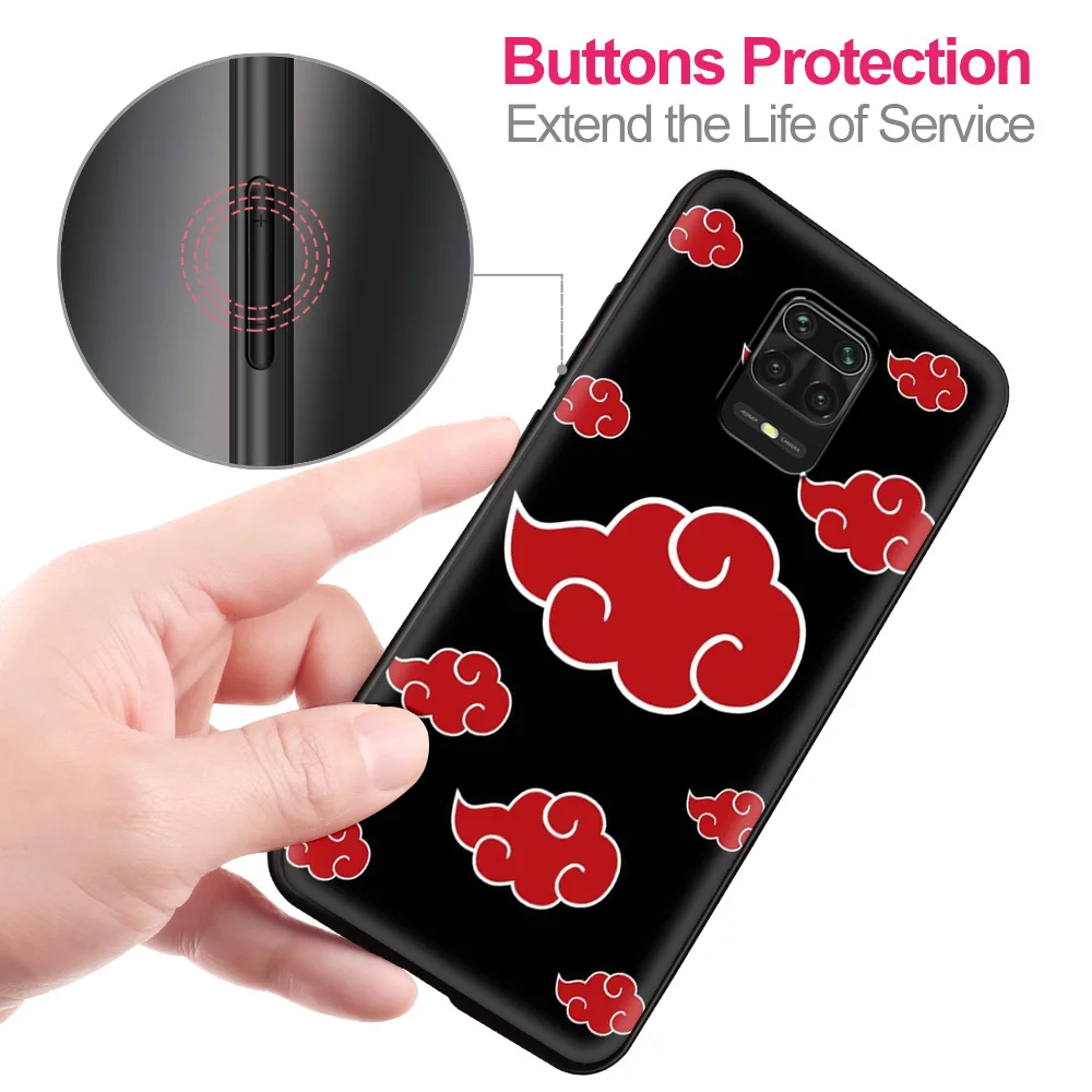 luxury soft phone accessories cover for redmi note 9 9s 8 8t 7 pro 7a 8a 9a 9c k40 note 10 plus max case akatsuki naruto anime free global shipping