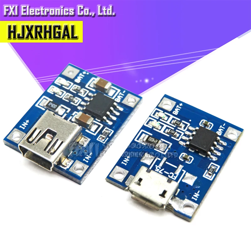 300PCS USB 5V 1A TP4056 модуль зарядного устройства литиевой батареи зарядная плата с двухканальная видеокамера с защитой функции 1A литий-ионный аккумулятор