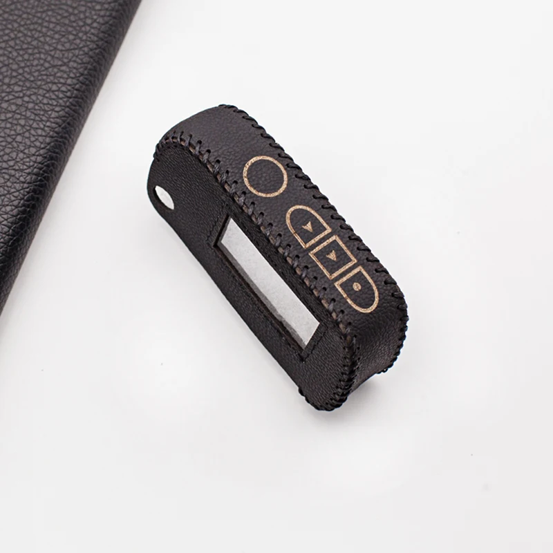Fashion Men Carrying 100% Leather Key Case for Starline A93 A63 A39 4 buttons Folding Car Flip Remote Fob Cover | Автомобили и