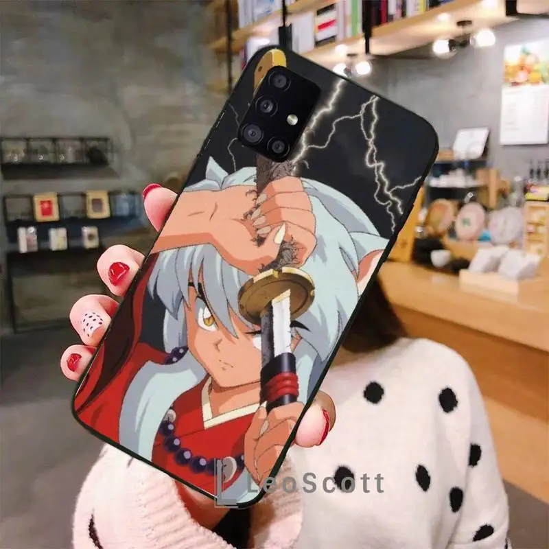 

Anime Inuyasha Sesshoumaru Higurashi Kagome Phone Cases For Samsung A50 A51 A71 A31 A21S S8 S9 S10 S20 S21 Plus Fe Ultra 4G 5G