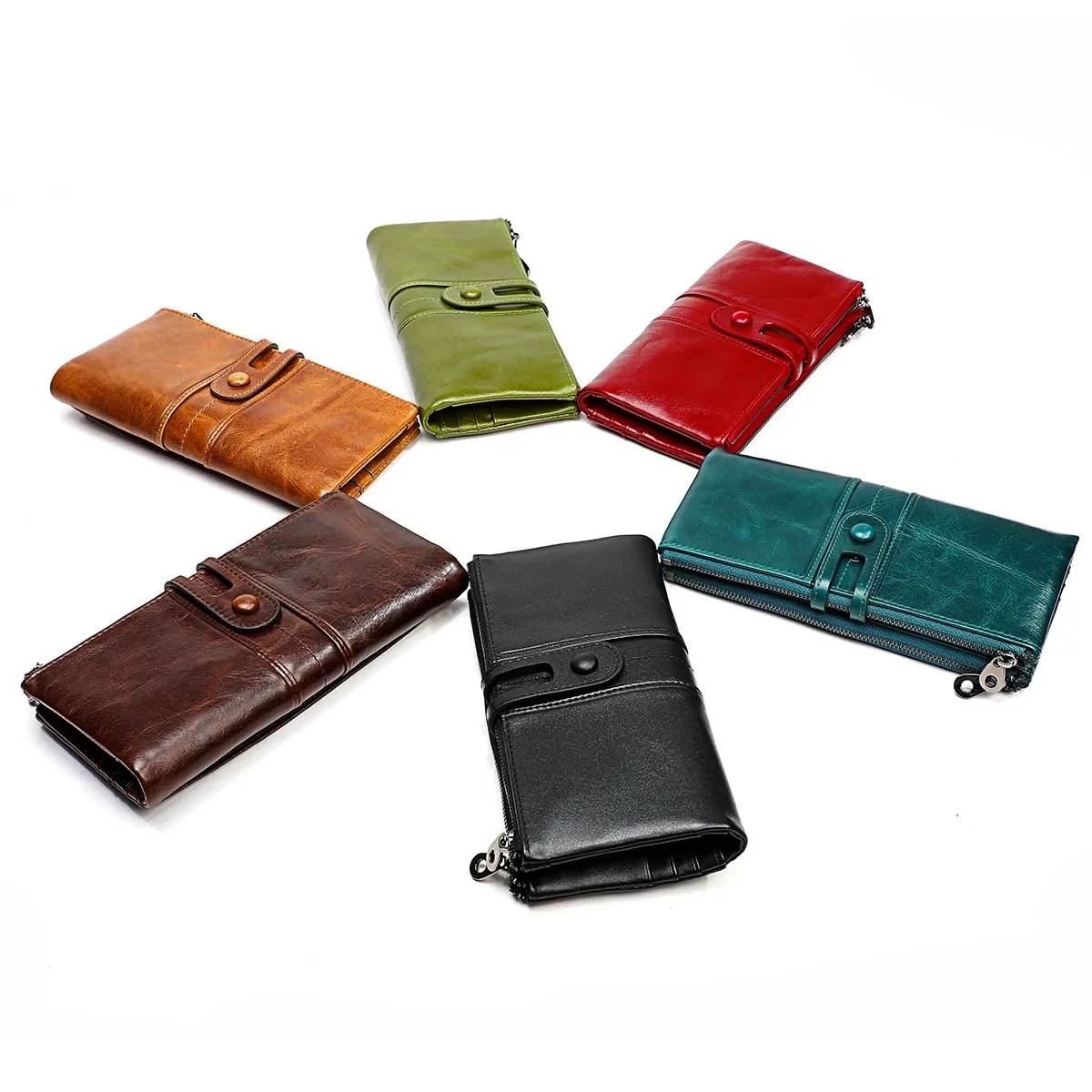 

Ladies Wallet Leather Wallet Multifunctional Long Coin Purse