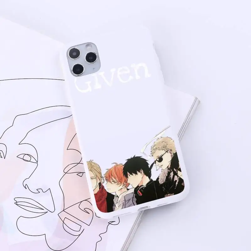 

Given Yaoi Japan Anime Phone Case Candy Color for iPhone 6 7 8 11 12 s mini pro X XS XR MAX Plus