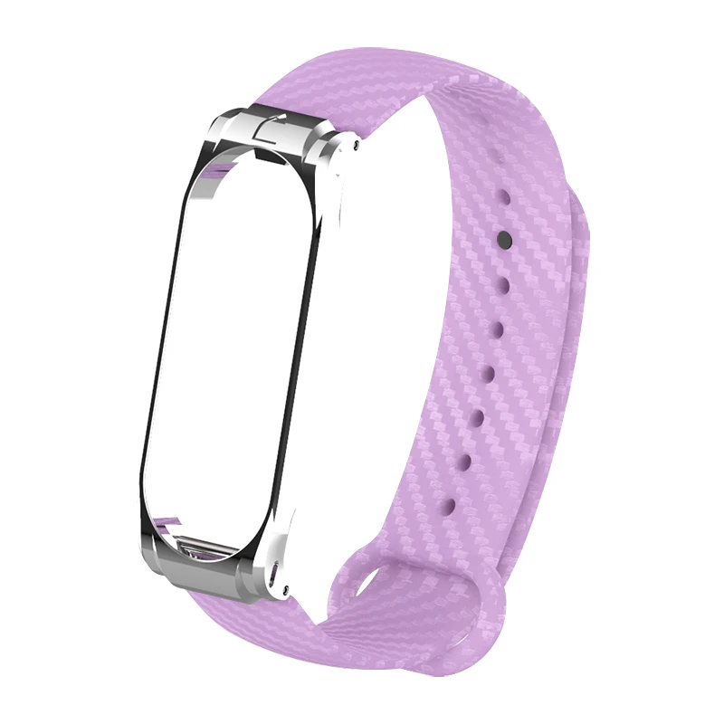 Hangrui mi Band 4 силиконовый чехол из углеродного волокна для Xiaomi mi band 4 ремешок металлический каркас браслет mi band 3 ремешок из нержавеющей стали