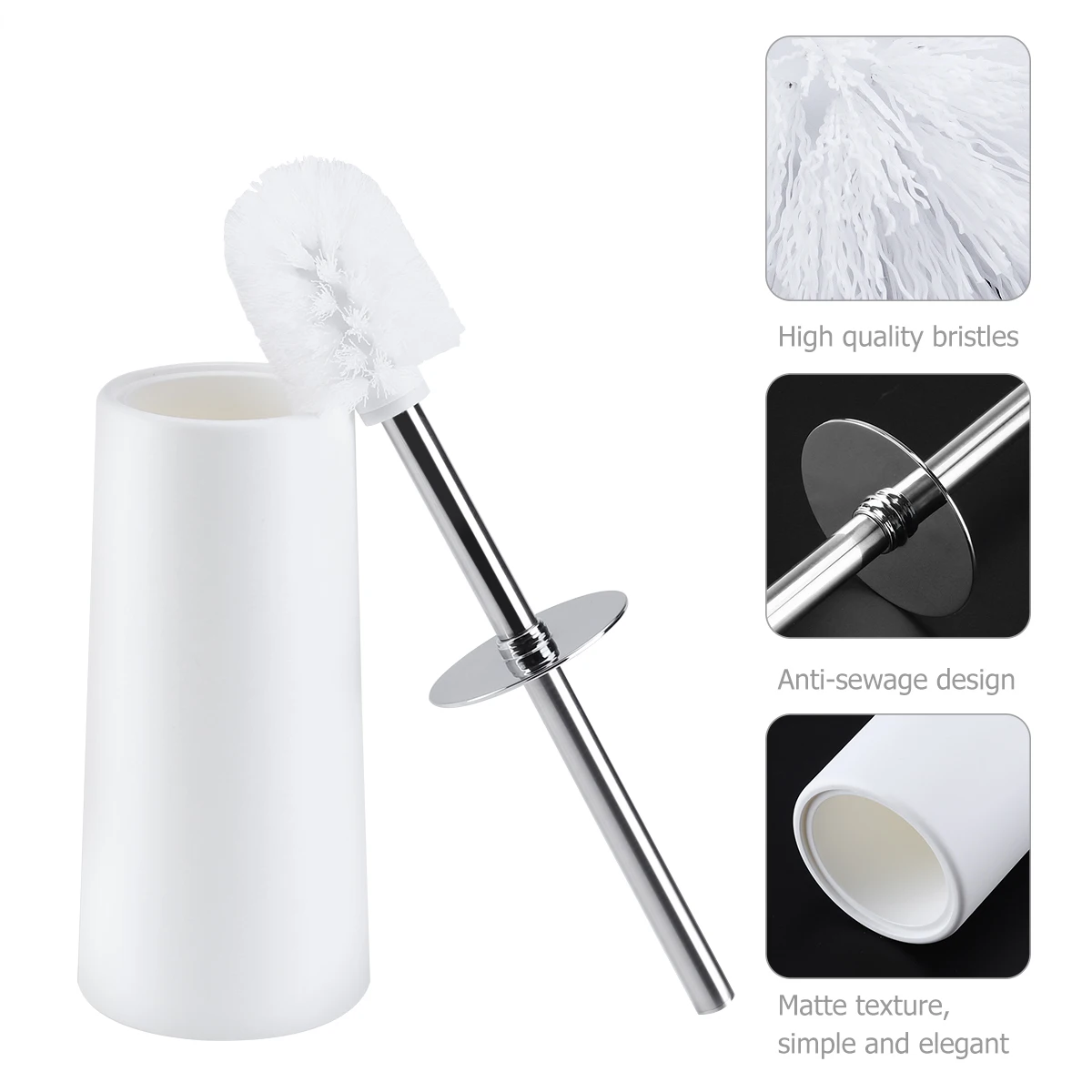 Скребок для туалета HOMEMAXS A50 компактный щетка с прочной щетиной длинная ручка