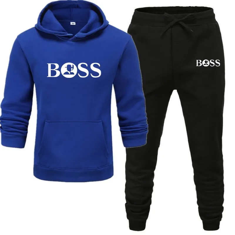 

winter hoodies suits men fashion Fleece red hoodie black Brand pants Casual Jogger suit tracksuit sweatshirt woman pullover