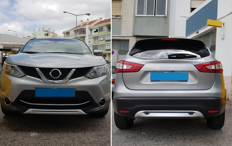 ABS аксессуары для Nissan Qashqai J11 Dualis Qashqai передний и задний бампер защитная пластина