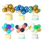 10 шт., 5 дюймов, Металлический воздушный шар, мини баллон, украшение для торта, конфетти, шары для дня рождения, детский душ, торт, Топпер, свадьба, единорог, деко