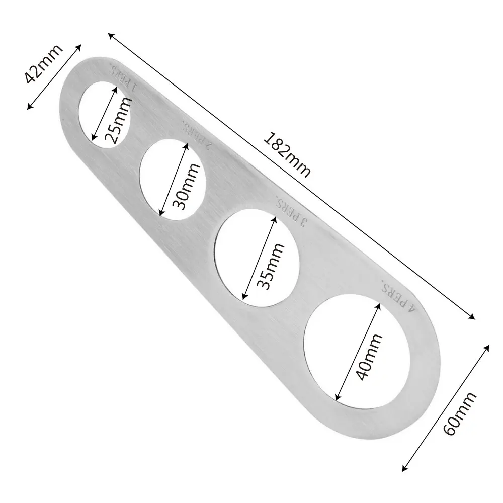 

1Pcs 4 Holes Stainless Steel Spaghetti Measurer Pasta Noodle Measure Kitchen Accessories