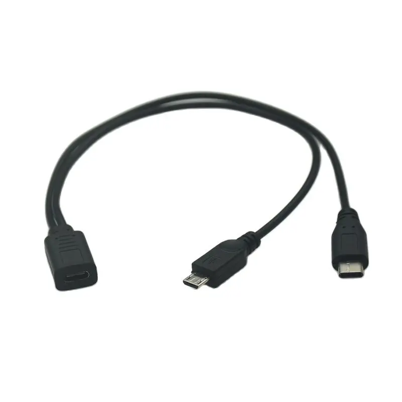 USB 3. 0 Type-C от 1 до 2 мама и Micro 5P Type-B принтер женщин Male Y разветвитель зарядный