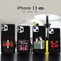 squid game wu yinan phone case for iphone 13 12 11 pro mini xs max 6 6s 7 8 plus x xr soft tpu coque shell funda round six 456