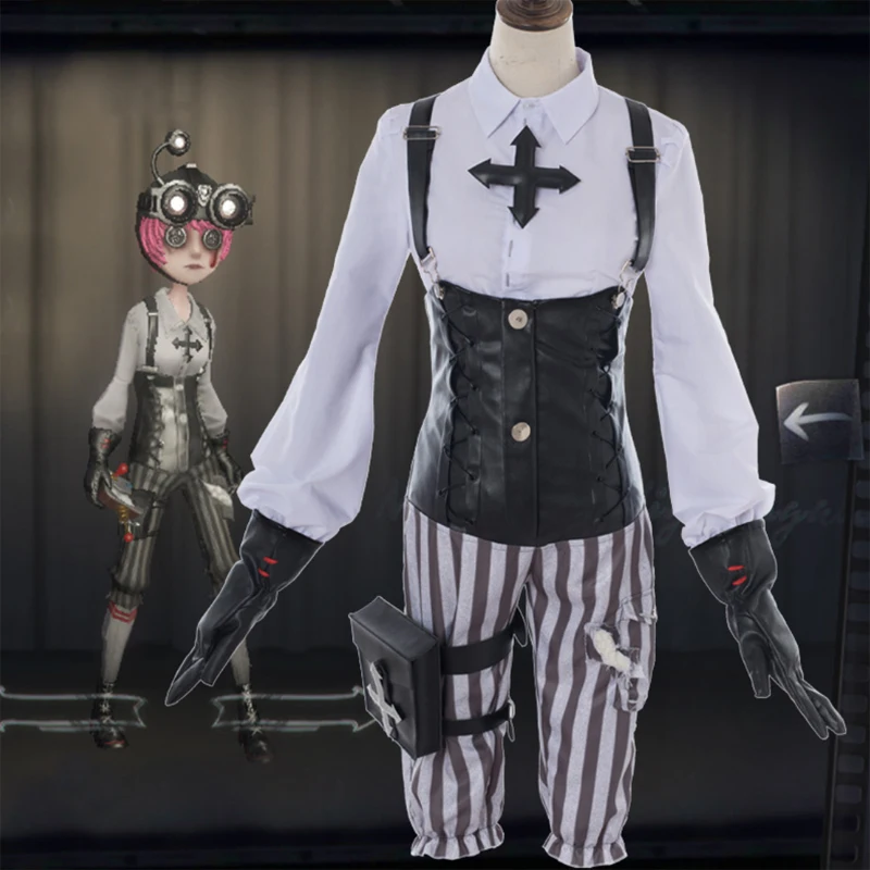 Игра идентичность V Косплей Костюм Трейси резник Хэллоуин карнавальные вечерние