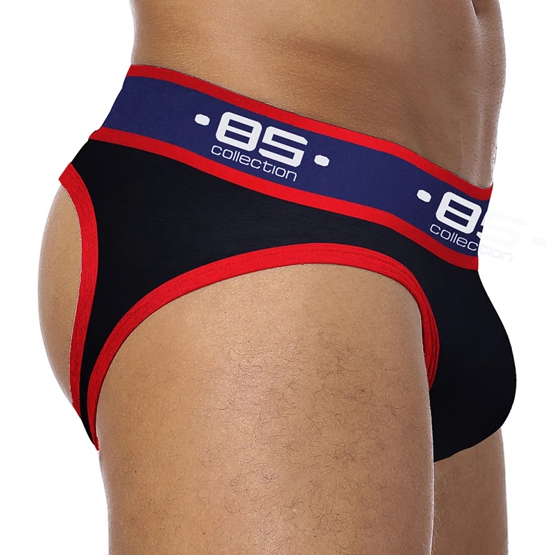 85 Brand male underwear sexy gay jockstrap men thongs g-string quick dry open backless panties cueca tanga bikini jocks |