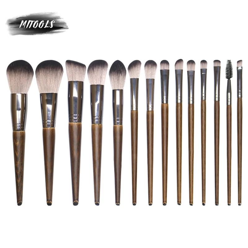 Набор кистей для макияжа MITOOLS 14 шт. новый стиль тональный набор румяна пудра тени