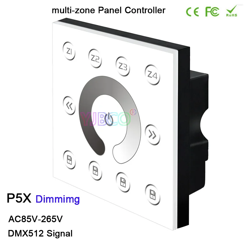 AC85V 265V Bincolor 2 4G DMX512 Dim/CCT/RGB/RGBW Сенсорная панель P5X/P6X/P7X/P8XR4 CC 2.4G/R4 2.4G беспроводной